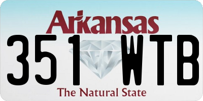 AR license plate 351WTB