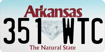 AR license plate 351WTC