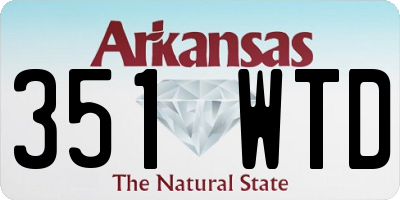 AR license plate 351WTD