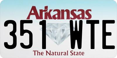 AR license plate 351WTE