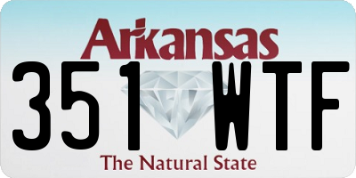 AR license plate 351WTF