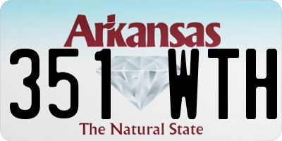 AR license plate 351WTH