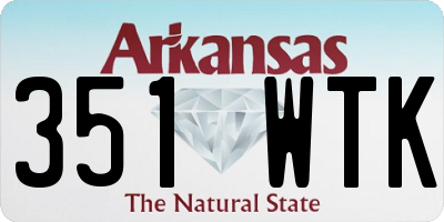 AR license plate 351WTK