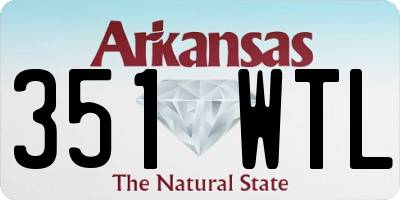 AR license plate 351WTL