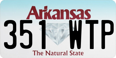 AR license plate 351WTP