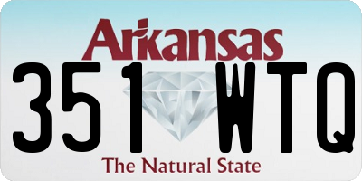 AR license plate 351WTQ