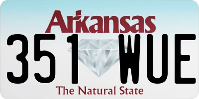 AR license plate 351WUE