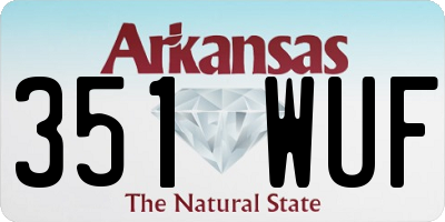 AR license plate 351WUF