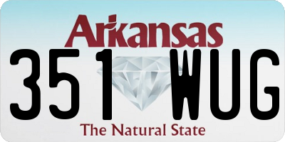 AR license plate 351WUG
