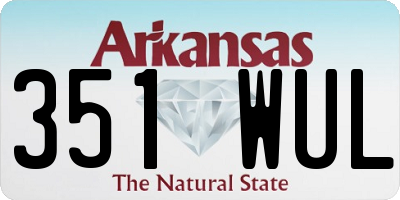 AR license plate 351WUL