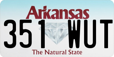 AR license plate 351WUT