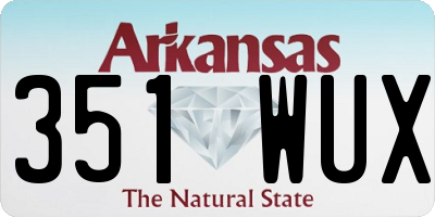AR license plate 351WUX