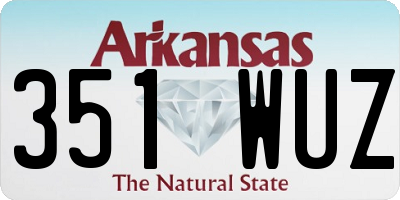 AR license plate 351WUZ
