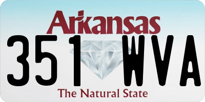 AR license plate 351WVA