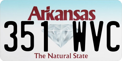AR license plate 351WVC