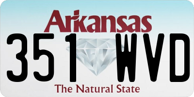 AR license plate 351WVD