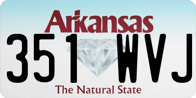 AR license plate 351WVJ