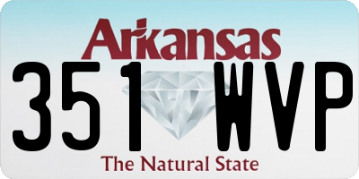 AR license plate 351WVP