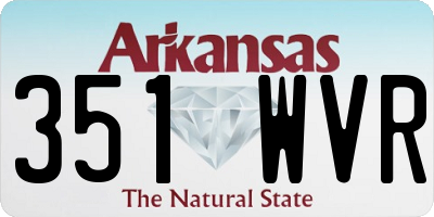 AR license plate 351WVR