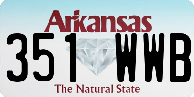 AR license plate 351WWB