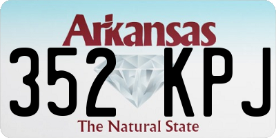 AR license plate 352KPJ