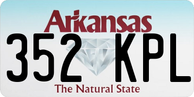 AR license plate 352KPL