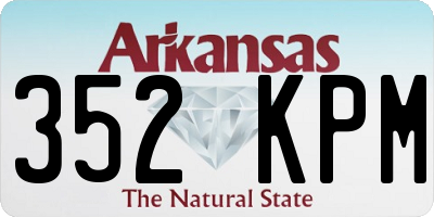 AR license plate 352KPM