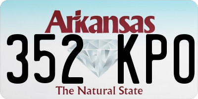 AR license plate 352KPO