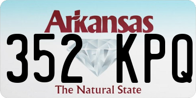 AR license plate 352KPQ