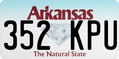 AR license plate 352KPU