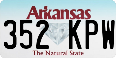 AR license plate 352KPW