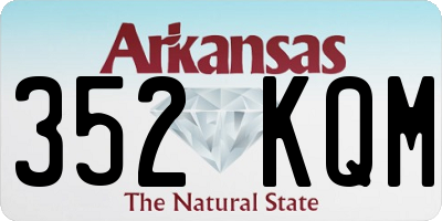 AR license plate 352KQM