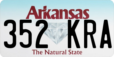 AR license plate 352KRA
