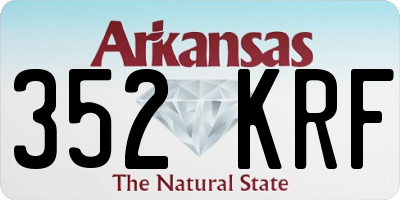 AR license plate 352KRF