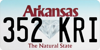 AR license plate 352KRI