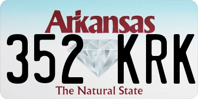 AR license plate 352KRK