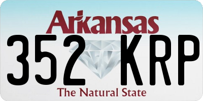 AR license plate 352KRP