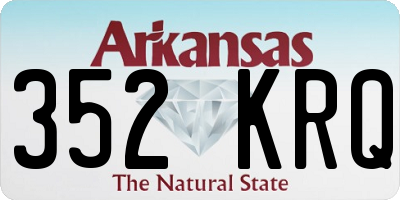 AR license plate 352KRQ