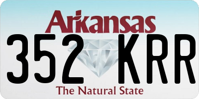 AR license plate 352KRR