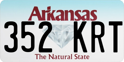 AR license plate 352KRT