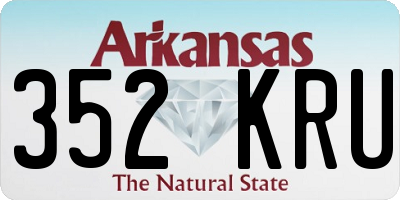 AR license plate 352KRU