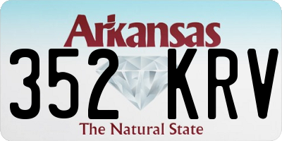AR license plate 352KRV