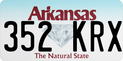 AR license plate 352KRX
