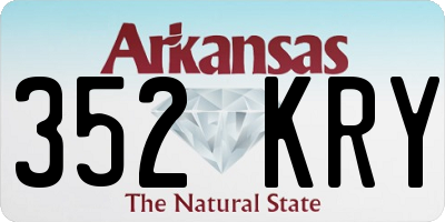 AR license plate 352KRY