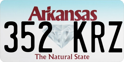 AR license plate 352KRZ