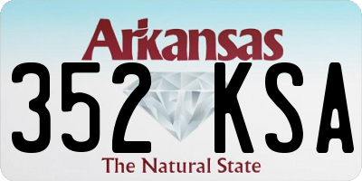 AR license plate 352KSA