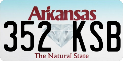 AR license plate 352KSB