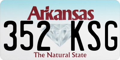 AR license plate 352KSG