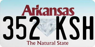 AR license plate 352KSH