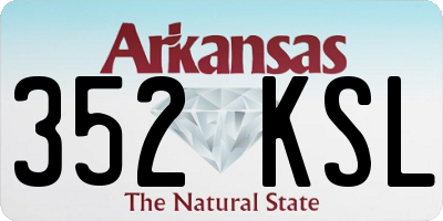 AR license plate 352KSL